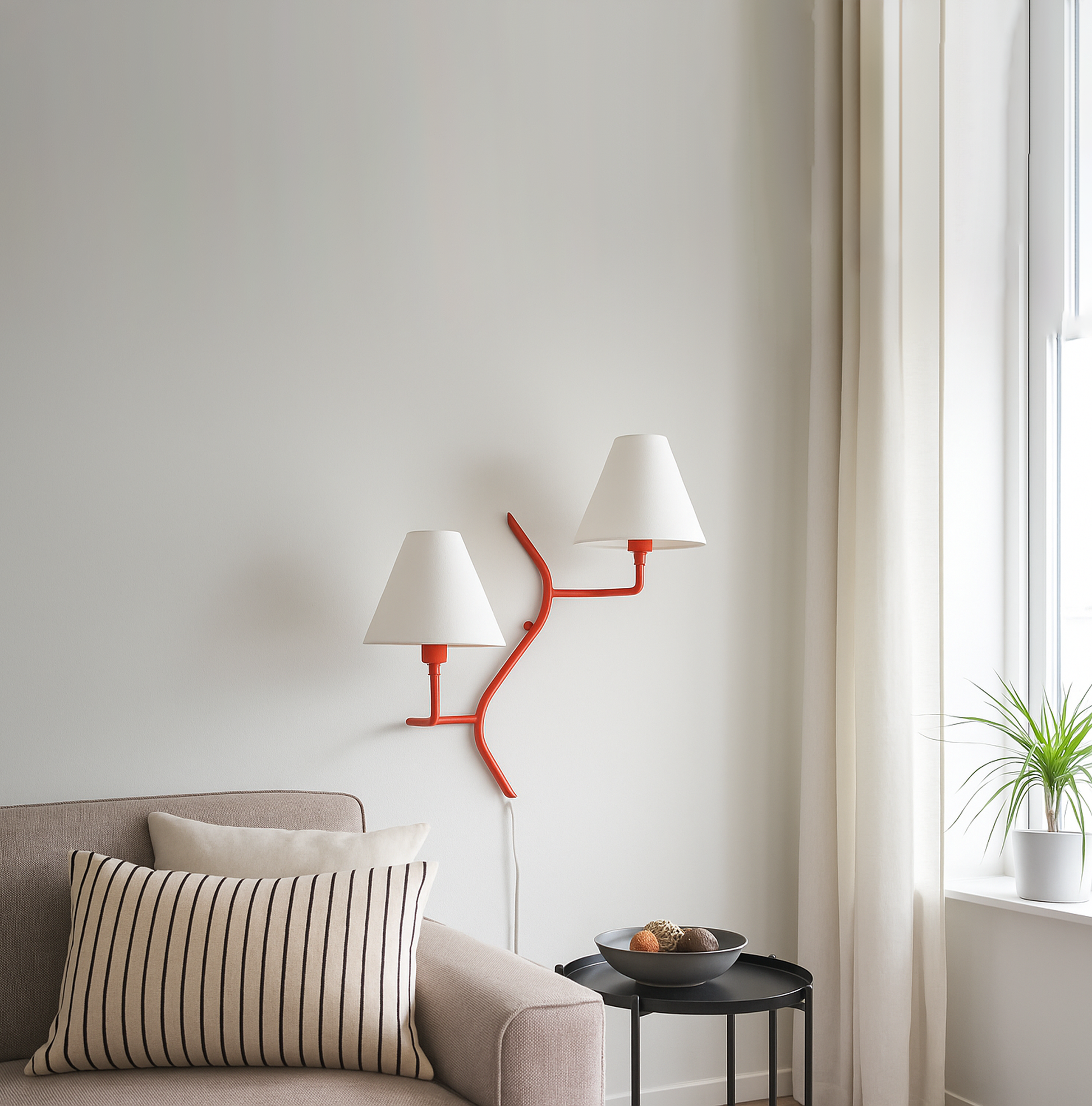 Discover the Charm of Two-Shade Red Wall Lamps