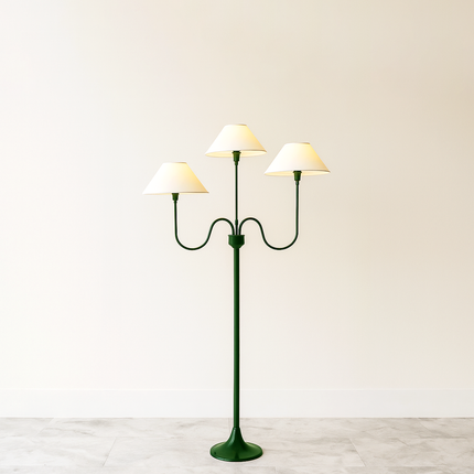 The Allure of Green Triple Shade Floor Lamps for Modern Homes Green