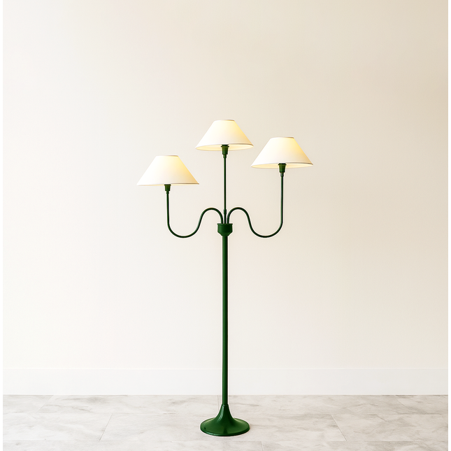 The Allure of Green Triple Shade Floor Lamps for Modern Homes Green
