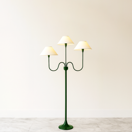The Allure of Green Triple Shade Floor Lamps for Modern Homes Green
