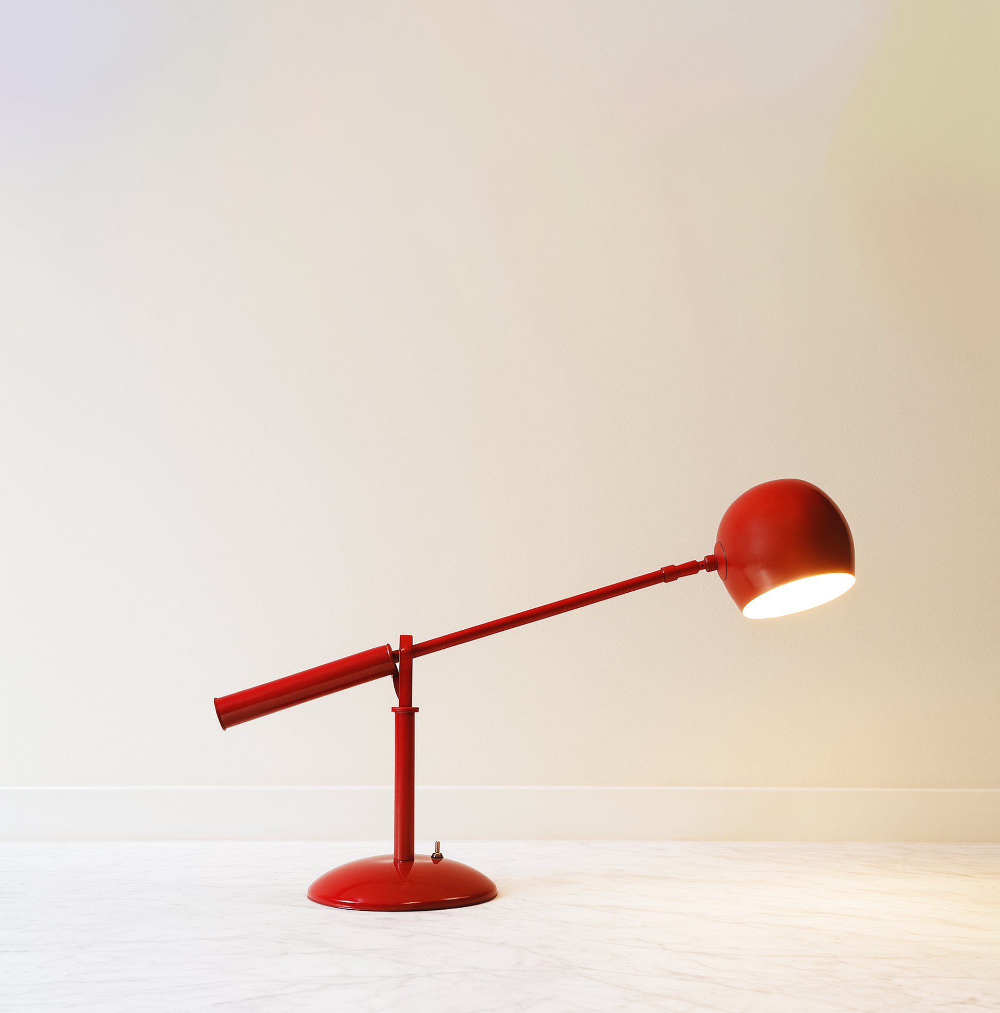 The Art of Lighting: Discover the See-Saw Table Lamp red