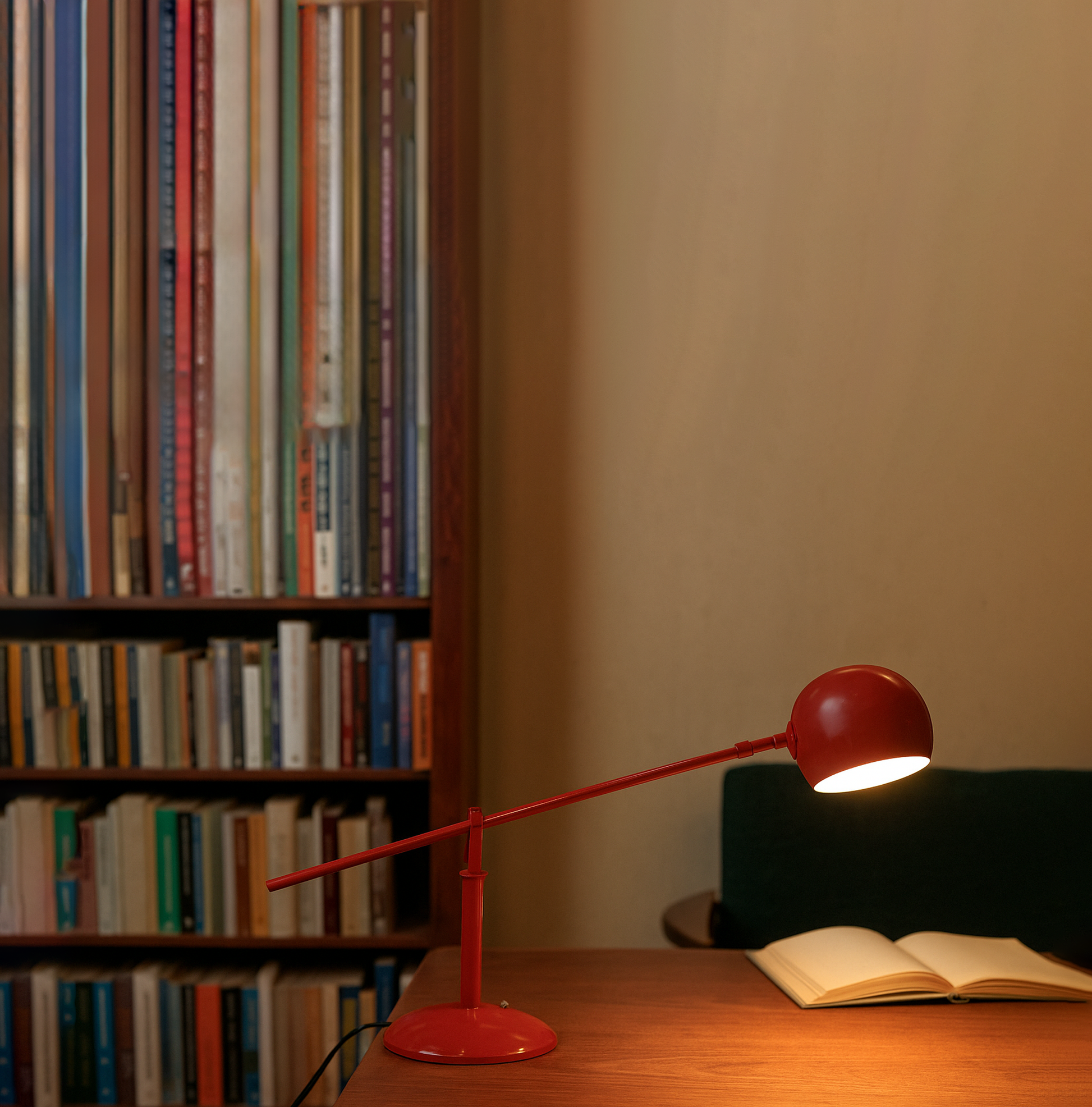 The Art of Lighting: Discover the See-Saw Table Lamp red