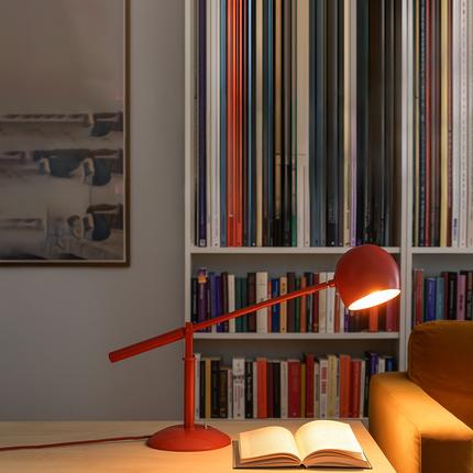 The Art of Lighting: Discover the See-Saw Table Lamp red