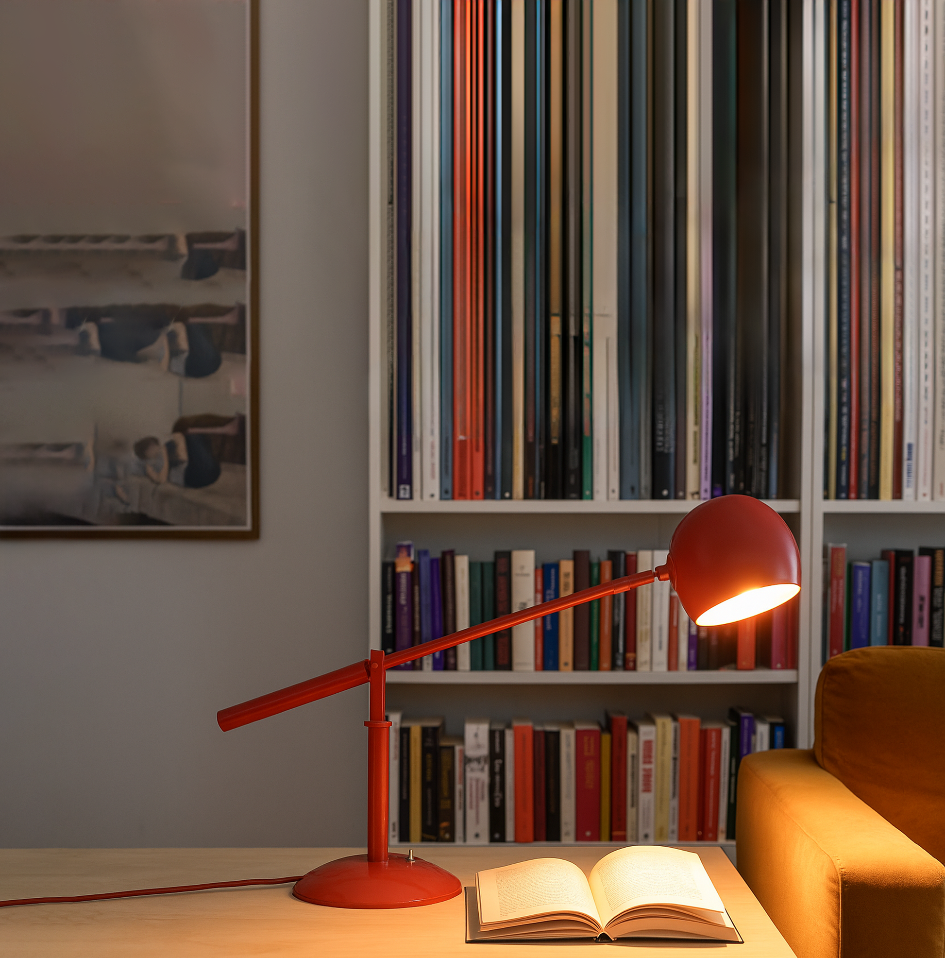 The Art of Lighting: Discover the See-Saw Table Lamp red