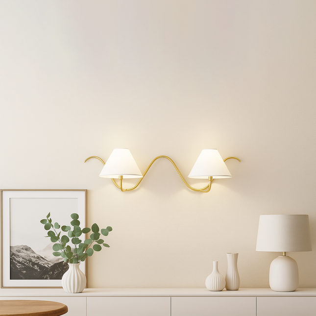 Best Golden Wall Lamps with Dual Bulb Options golden