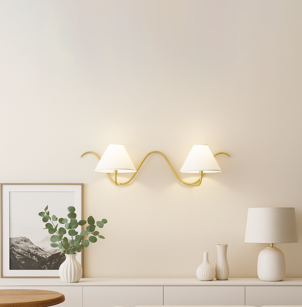 Best Golden Wall Lamps with Dual Bulb Options golden