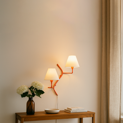 Discover the Charm of Two-Shade Red Wall Lamps
