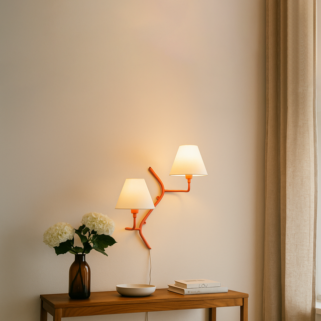 Discover the Charm of Two-Shade Red Wall Lamps