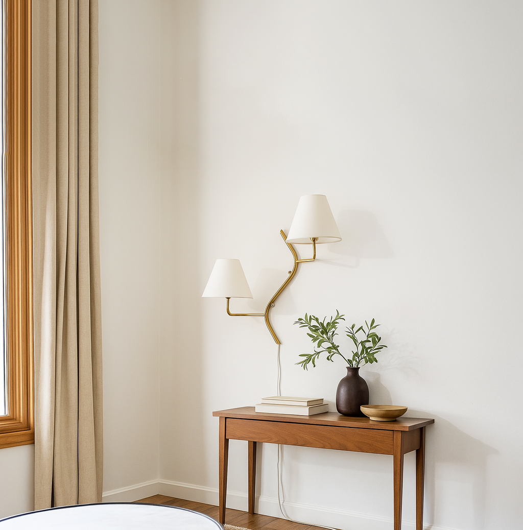 Unique Golden Wall Lamps: A Dual Touch of Elegance