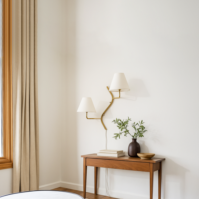 Unique Golden Wall Lamps: A Dual Touch of Elegance