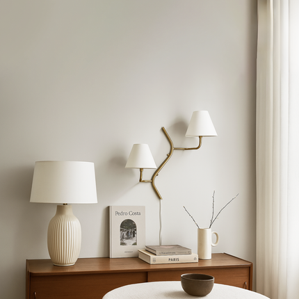 Unique Golden Wall Lamps: A Dual Touch of Elegance