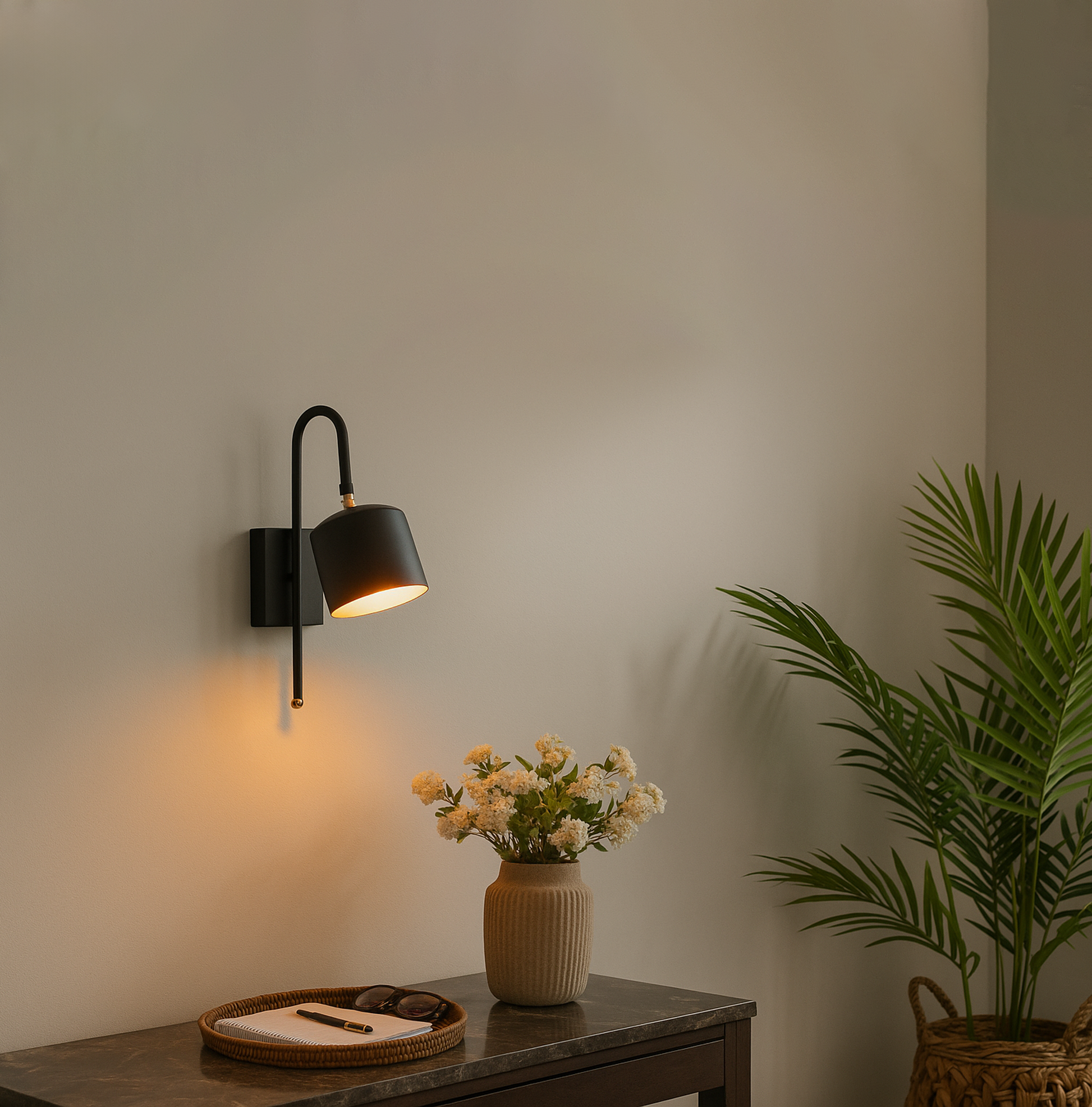 Transform Your Walls with Elegant Round black Sconces