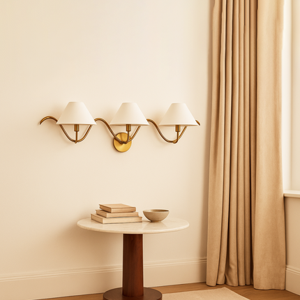 Affordable golden Wall Lights with three lamp You’ll Love