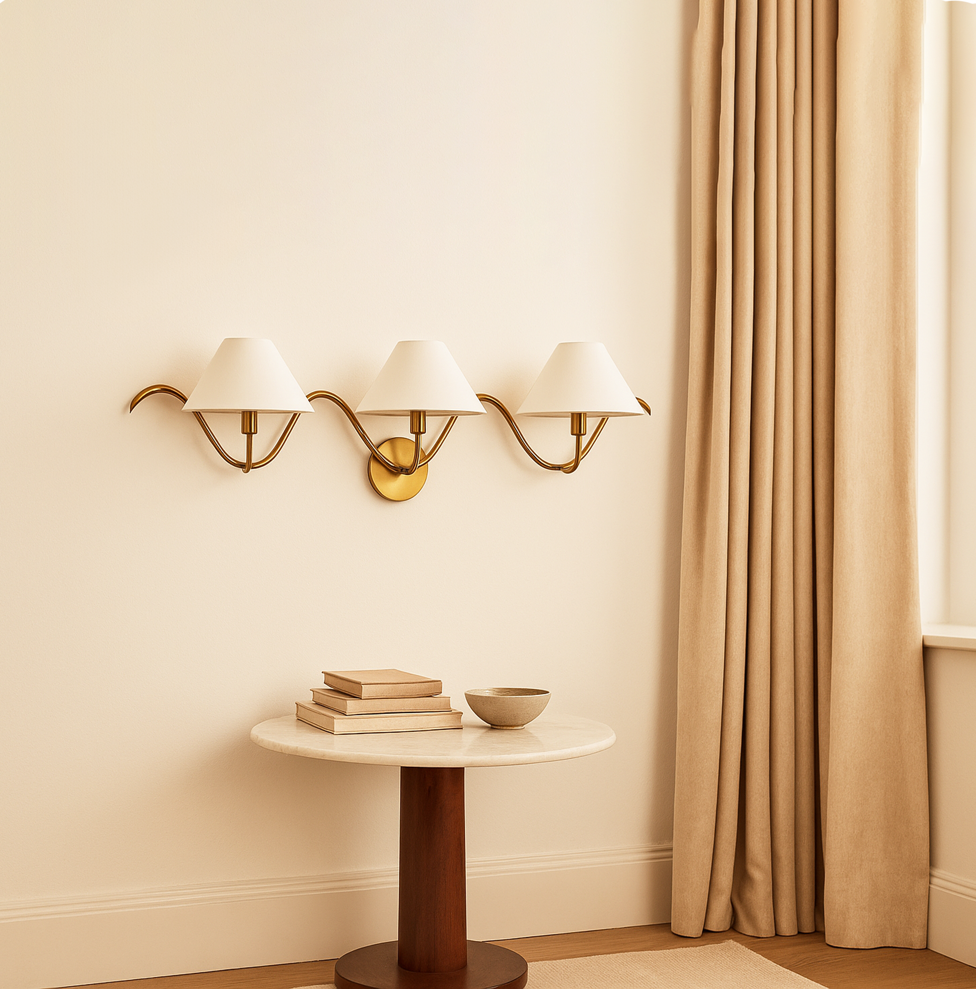 Affordable golden Wall Lights with three lamp You’ll Love