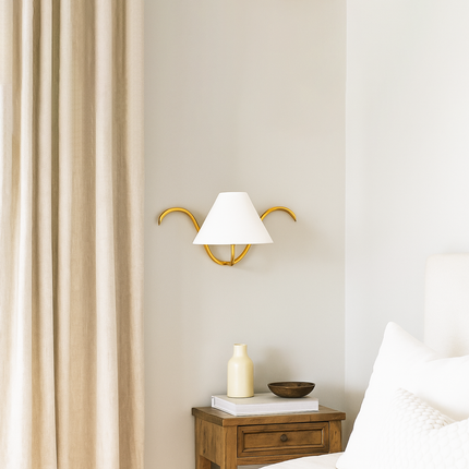 golden Wall Lamps with Canopy for Your Home Decor