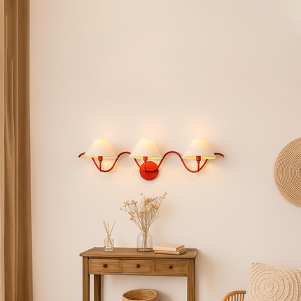 Choose the Perfect Three Red Wall Lamp