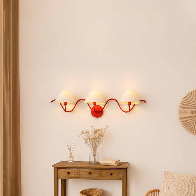 Choose the Perfect Three Red Wall Lamp