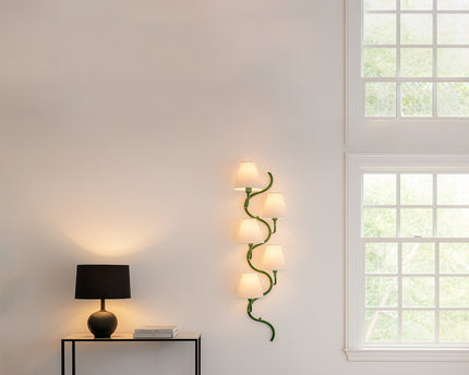 The Allure of Green Five Lamp Vertical Lighting Solutions