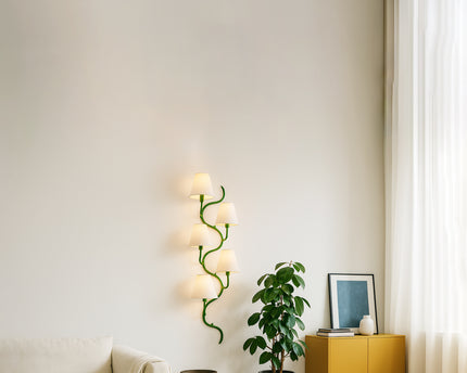 The Allure of Green Five Lamp Vertical Lighting Solutions