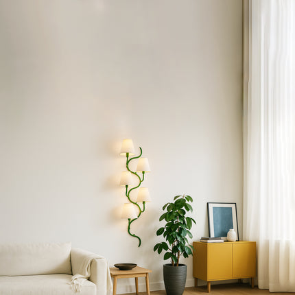 The Allure of Green Five Lamp Vertical Lighting Solutions