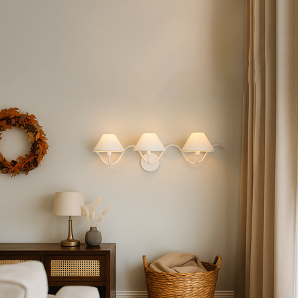 The Allure of Minimalism: Three White Wall Lamps