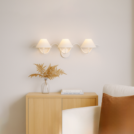 The Allure of Minimalism: Three White Wall Lamps