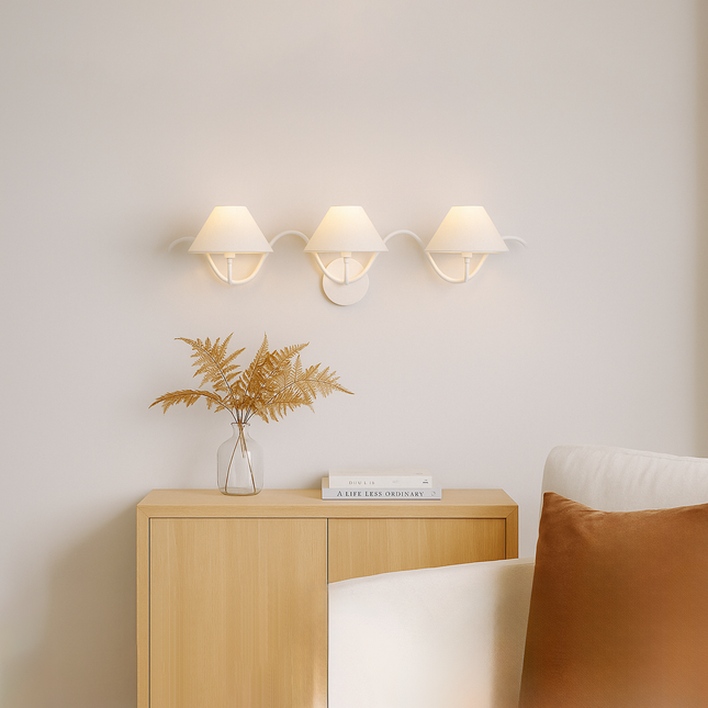 The Allure of Minimalism: Three White Wall Lamps