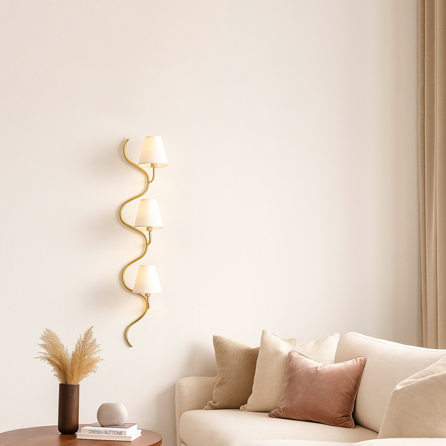 Stunning Golden Three Vertical Light Designs for Your Home