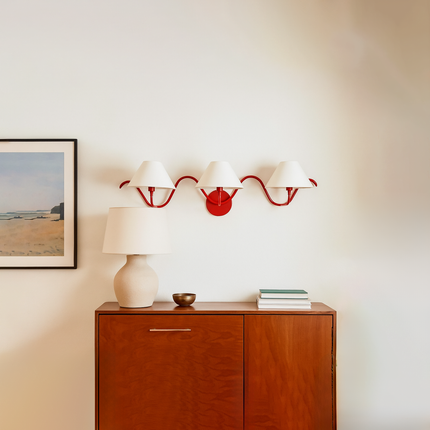 Choose the Perfect Three Red Wall Lamp