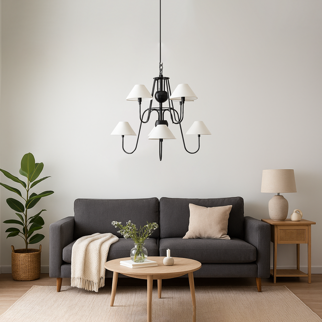 Chandilier Light: The Perfect Touch for Any Room matte black