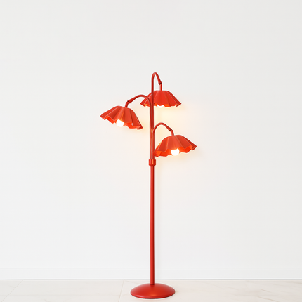 Transform Your Room with a Bold Red Floor Lamp