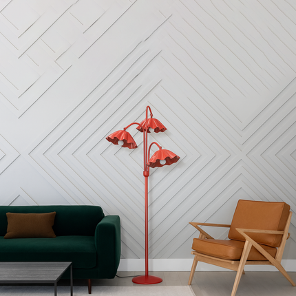 Transform Your Room with a Bold Red Floor Lamp