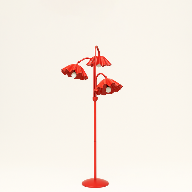 Transform Your Room with a Bold Red Floor Lamp