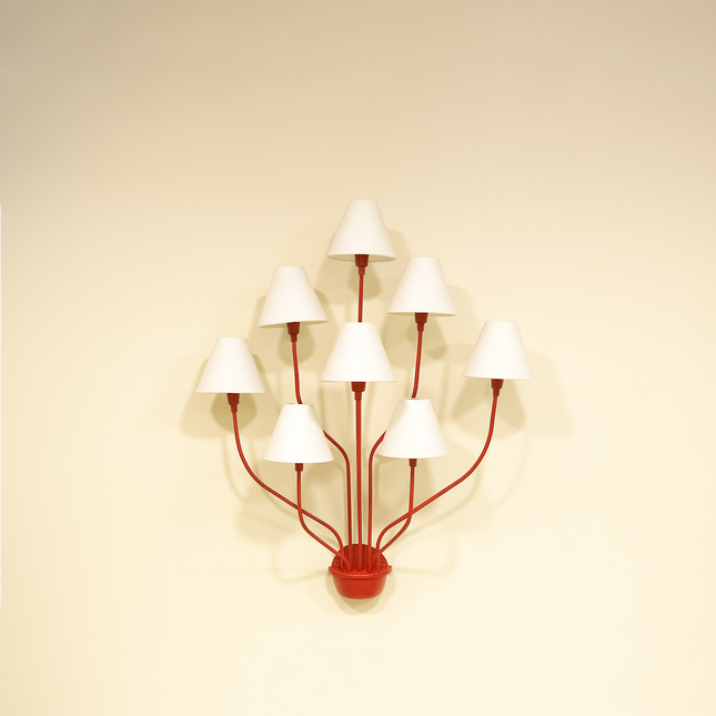 Radiate Majesty with the Red Wall Sconce Red