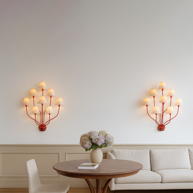 Radiate Majesty with the Red Wall Sconce Red