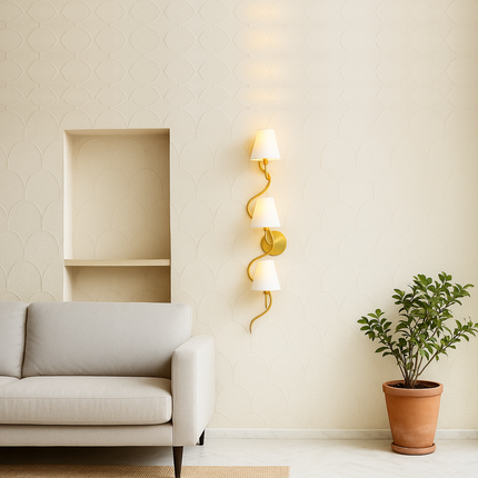 Discover the Charm of Golden Vertical lamp with canopy