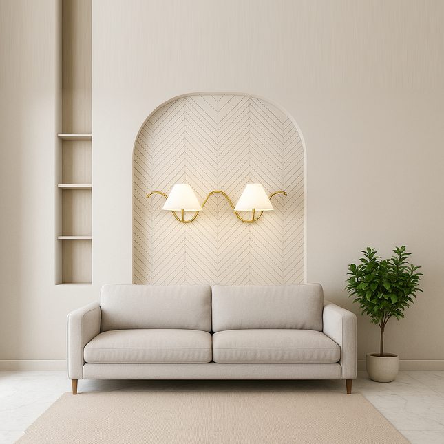 Best Golden Wall Lamps with Dual Bulb Options golden