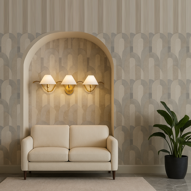 Step into grandeur with the subtle gleam of Gold Brass.