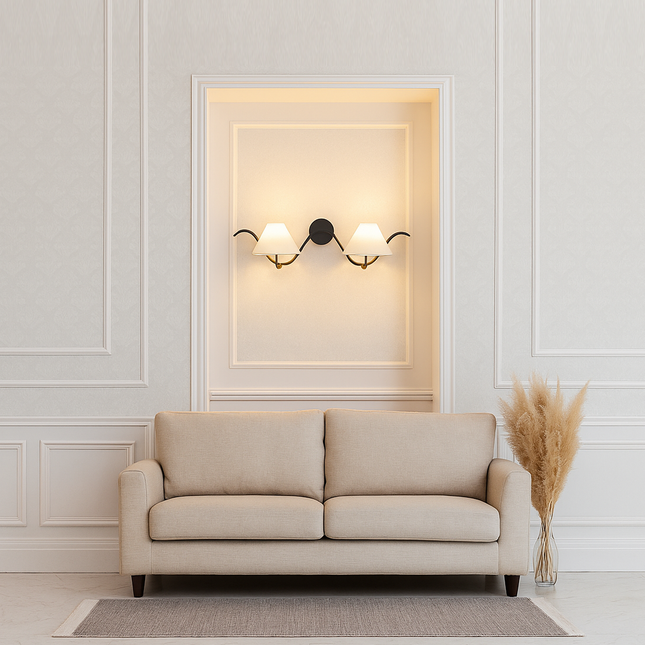 The Matte Black sconce Luxe Touch Your Wall Deserves