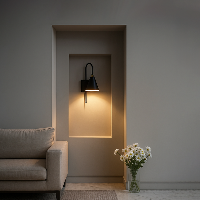 Immerse your space in the subtle glow of matte black artistry