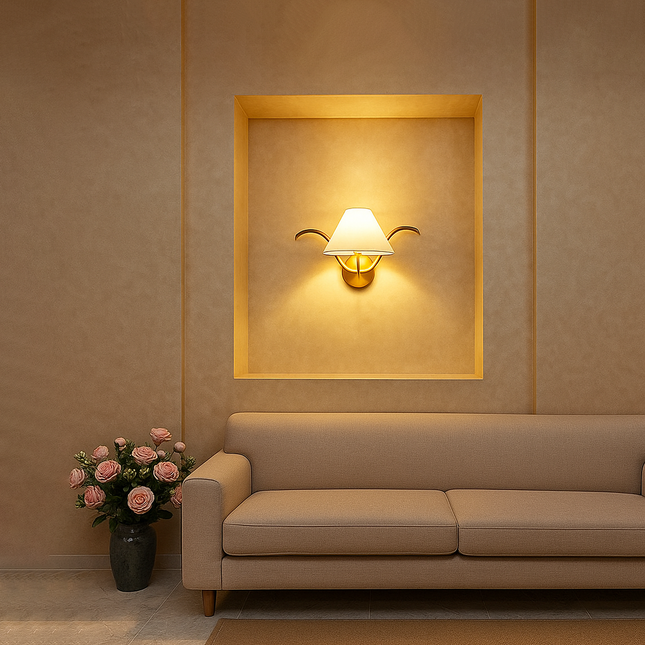 A timeless symbol of elegance — the Gold Brass wall sconce.