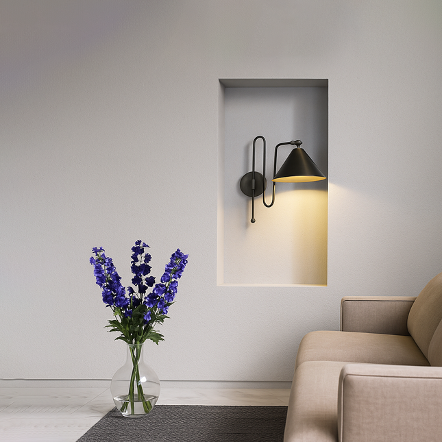 Redefine luxury lighting with our striking matte black creation.