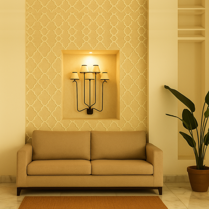 Transform Your Room with Elegant Wall Lamps dark brownge Wood