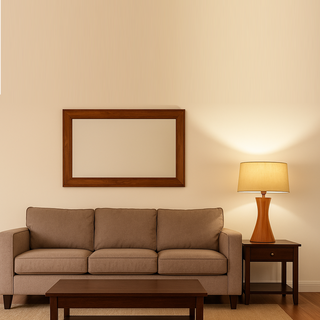 Handmade Wood Table Lamp: Mid-Century Modern Bedside Light Wood