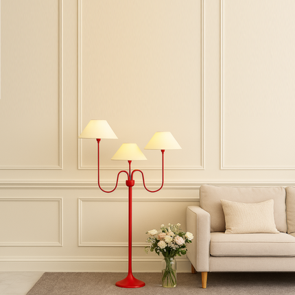 Discover the Art of Lighting with Red Floor Lamps Cleanroom white