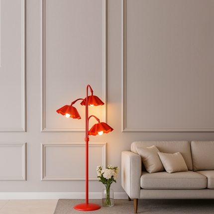 Transform Your Room with a Bold Red Floor Lamp