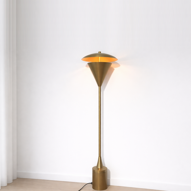 Luxe Antique Sputnik-Style Floor Lamp with Tapered Glow