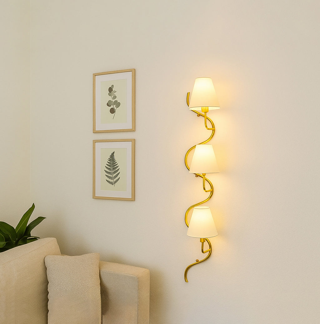 Stunning Golden Three Vertical Light Designs for Your Home