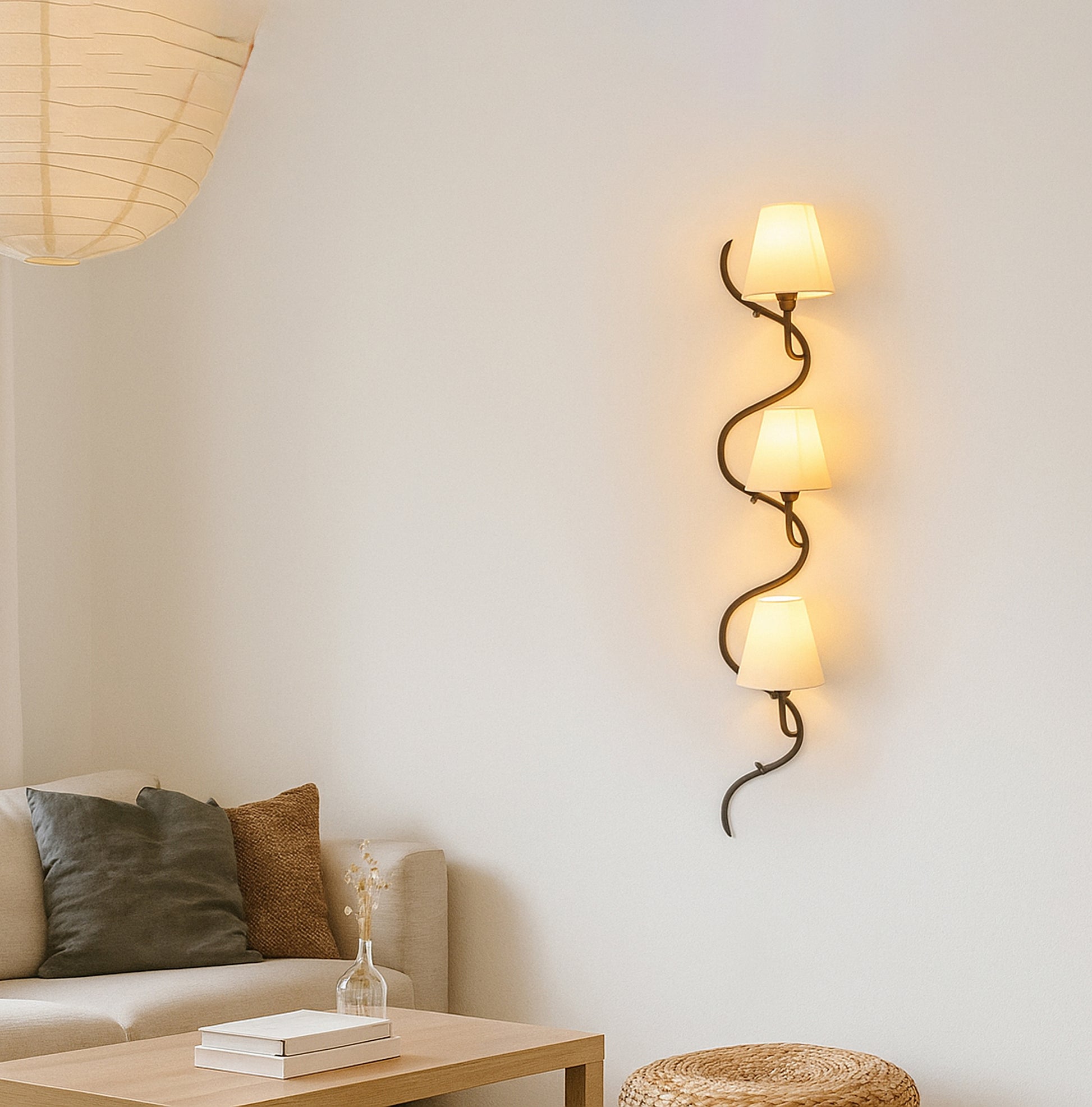 Transform Your Room with Black Three Vertical Lights