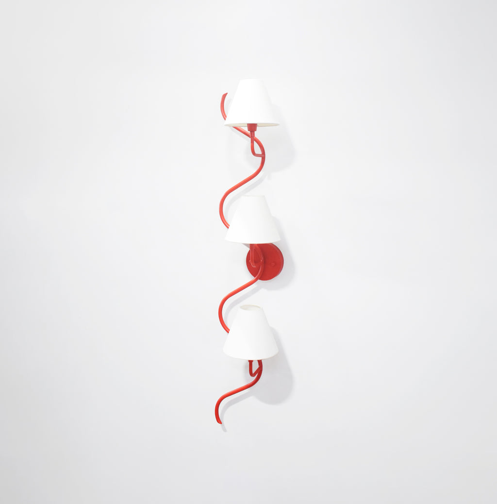 Stylish Vertical Red Wall Lamps for Modern Interiors